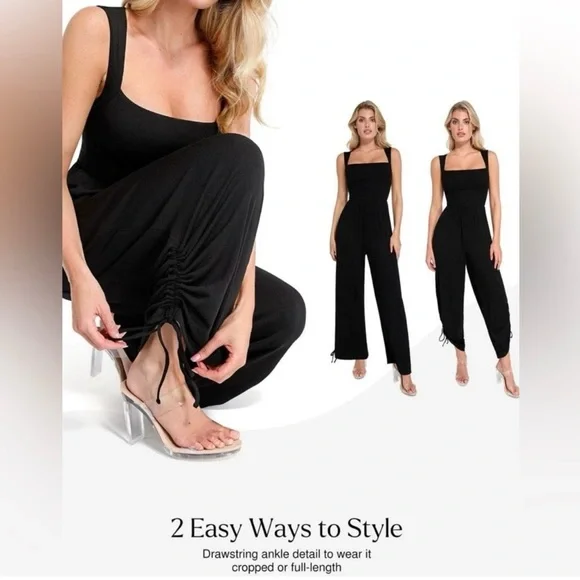 Elegant Black Jumpsuit - Picture 6 of 7